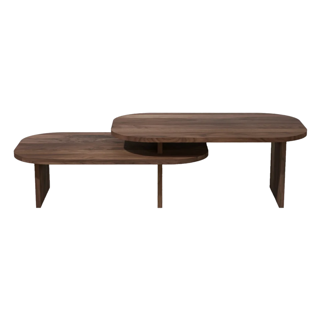 Bandi stolik dwupoziomowy orzech