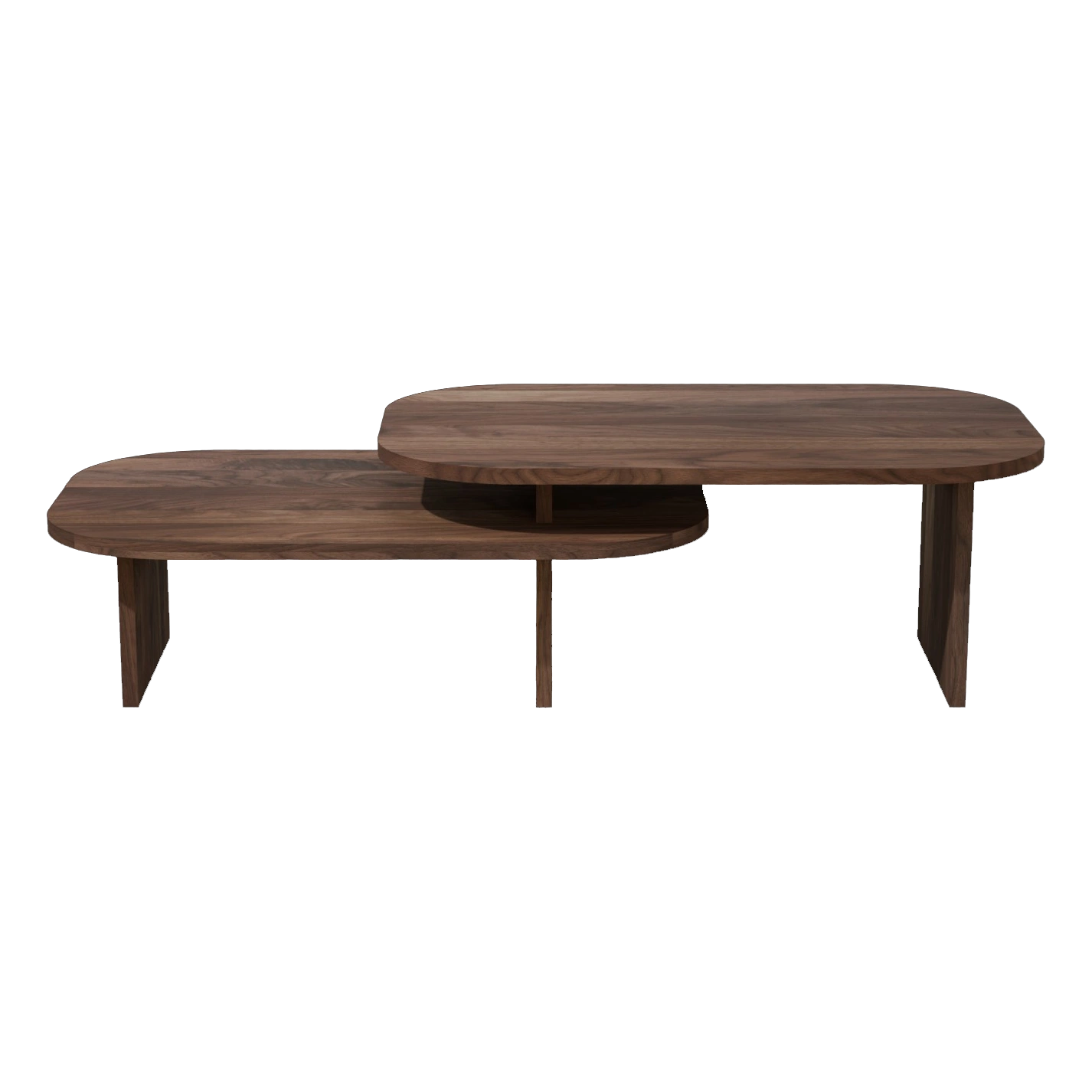 Bandi stolik dwupoziomowy orzech